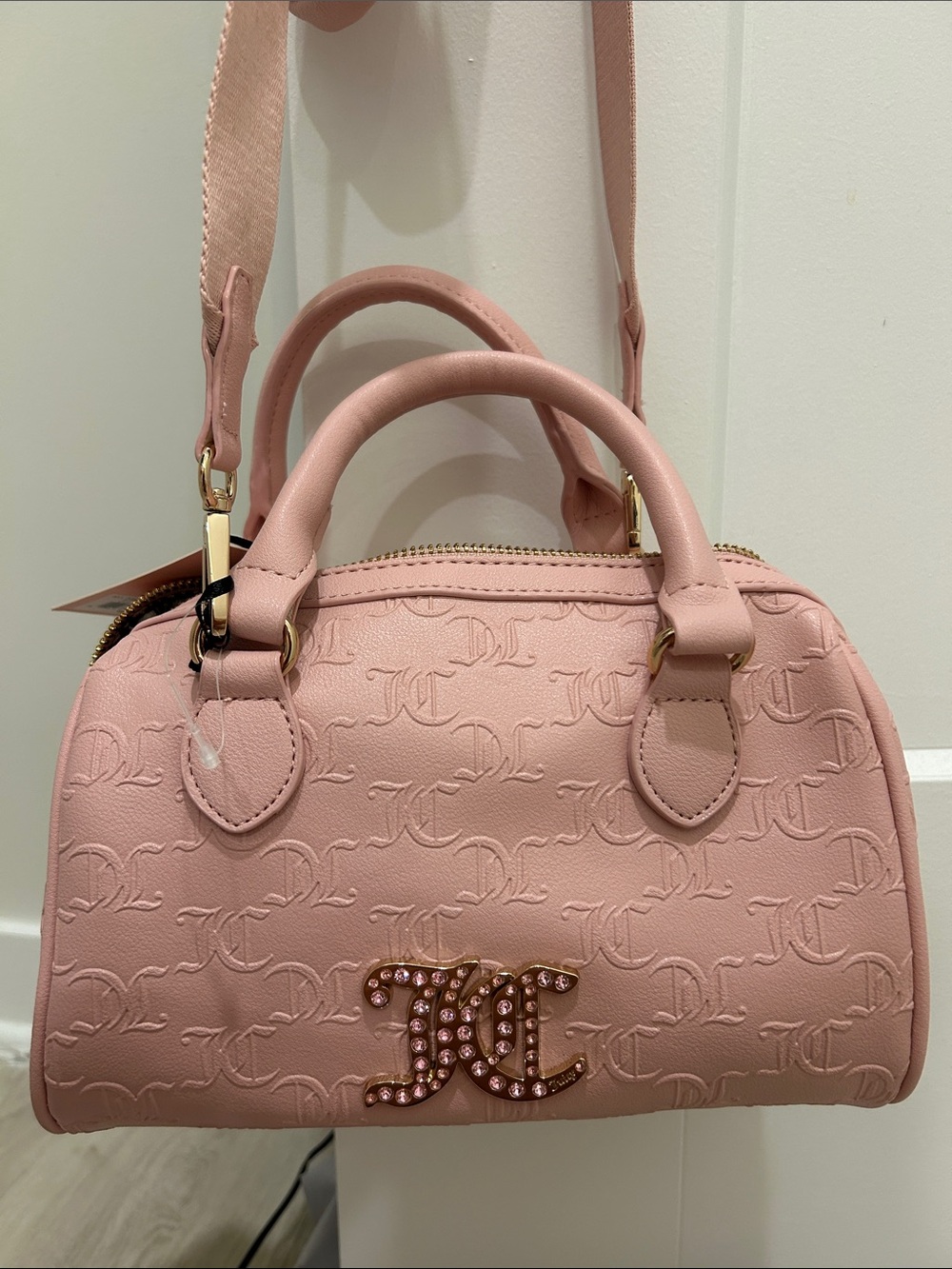 Juicy Couture (NWT) All About That Bling Satchel Bag in Pink Diamond